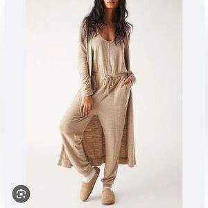 Free People BiCoastal Sweater and Jumpsuit Set XS